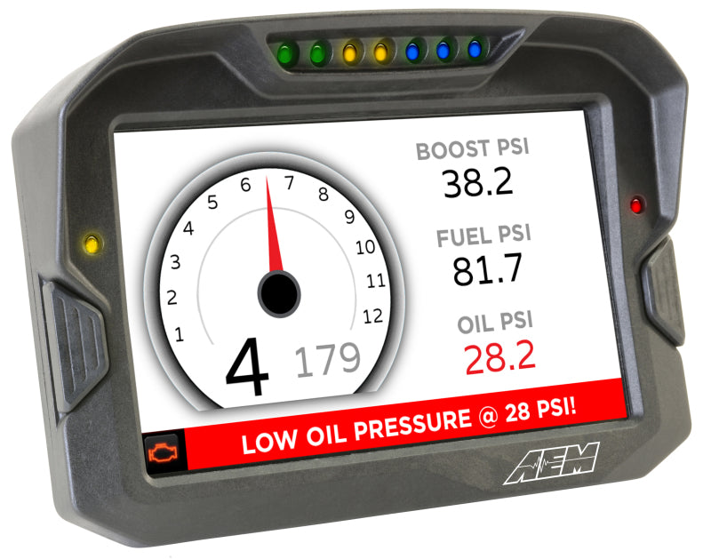 AEM CD-7 Logging Race Dash Carbon Fiber Digital Display (CAN Input Only) - 30-5701