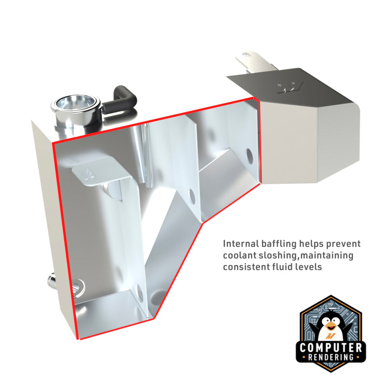Mishimoto 2011+ Dodge Challenger/Charger / Chrysler 300C Aluminum Expansion Tank - Natural Finish - MMRT-MOP-11EN