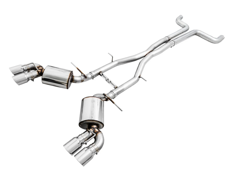 AWE Tuning 16-19 Chevy Camaro SS Non-Res Cat-Back Exhaust -Touring Edition (Quad Chrome Silver Tips) - 3020-42068