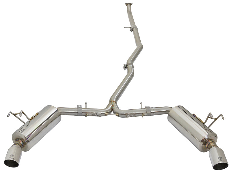 aFe POWER Takeda 16-17 Honda Civic I4-1.5L (t) 2.25-2.5in 304 SS CB Dual-Exit Exhaust Polish Tip - 49-36615-P