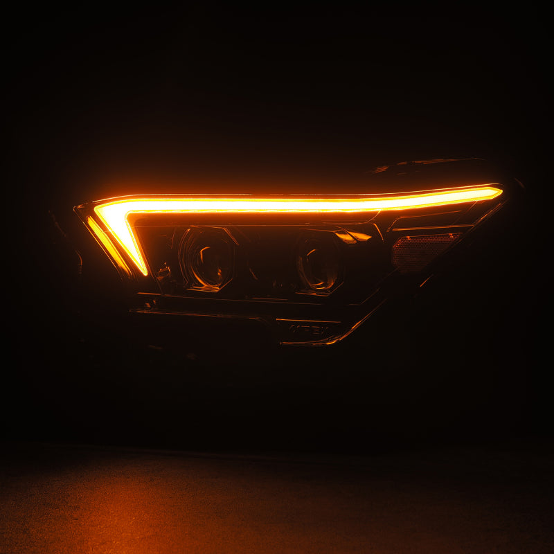 AlphaRex 23-24 Toyota Tacoma LUXX-Series LED Proj Headlights Alpha Blk w/Actv Light & Seq. Sig + DRL - 880334