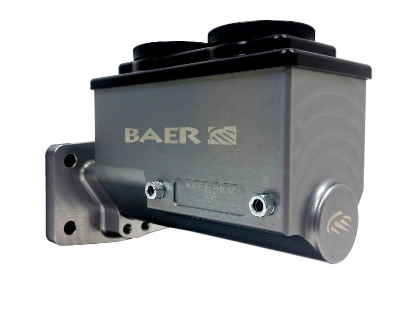 Baer Brakes Mopar 1-1/8in Bore Remaster 4-Bolt Right Port Master Cylinder Assembly - Gray - 6801303RP