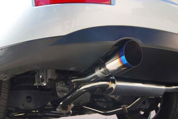 Invidia 03-08 Infiniti FX35/45 Gemini Single Layer Titanium Tip Cat-back Exhaust - HS03IFXGIT