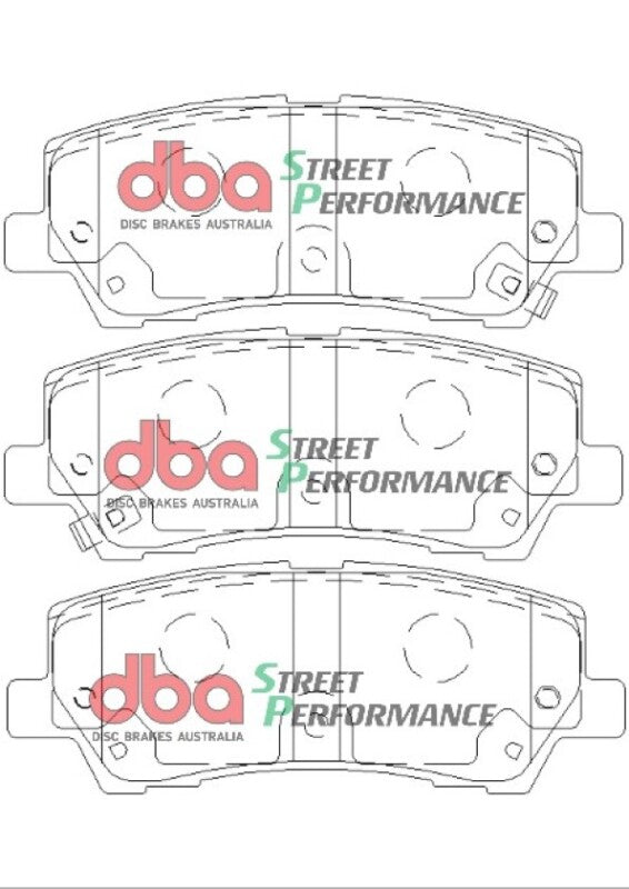 DBA 15-19 Ford Mustang GT (w/Performance Package/380mm Front Rotor) SP Performance Rear Brake Pads - DB9022SP