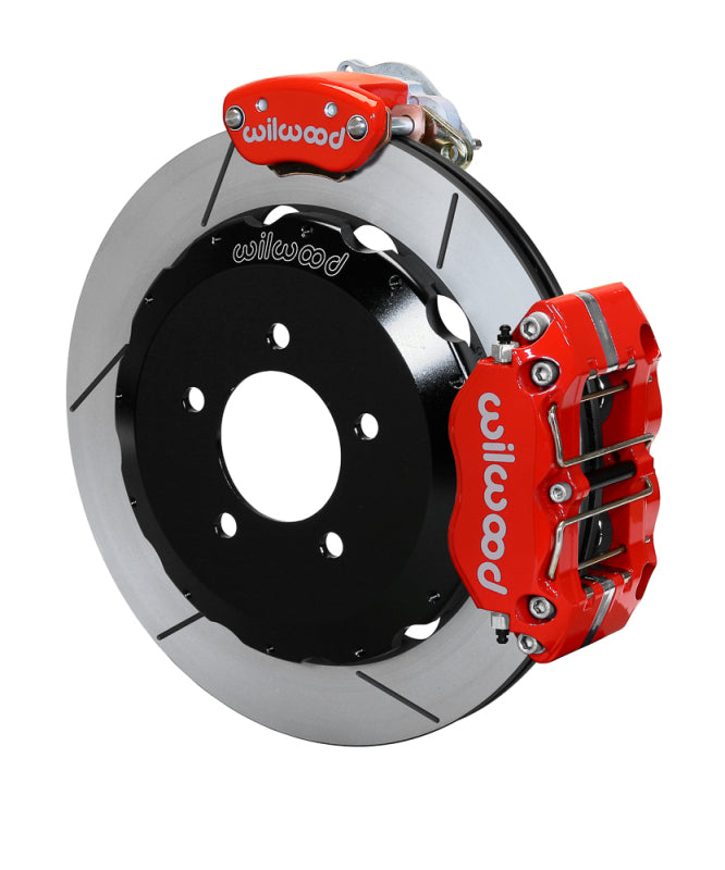 Wilwood kit rear FFR NDPR/MC4 IRS 2015 mustang 12.88 rotor GT W/LINES red - 140-15138-R