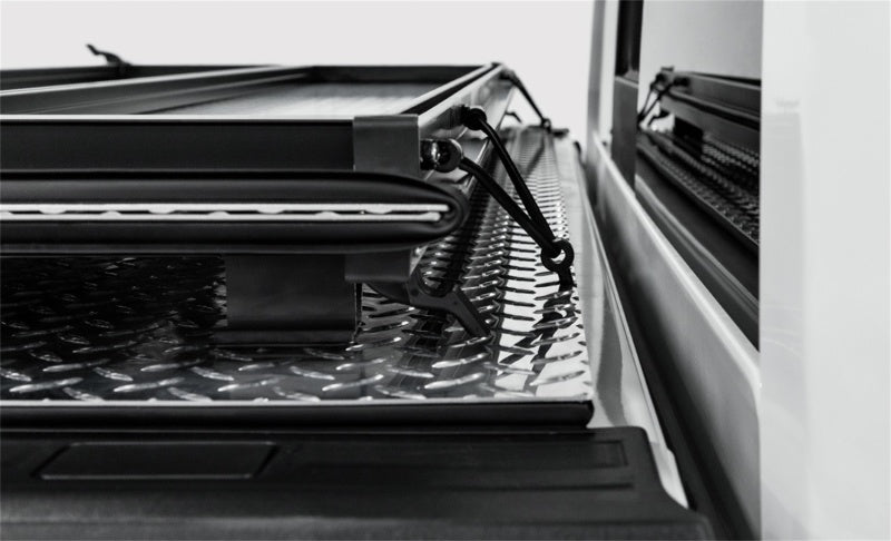 Access LOMAX Tri-Fold Cover Black Urethane Finish 2020 Jeep Gladiator - 5ft Bed (w/ Trail Rail) - B3070029