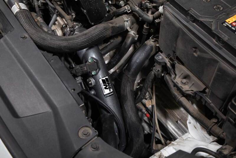 K&N 20-22 Hyundai Veloster N 2.0L L4 Aluminum Charge Pipe Kit - Gunmetal Gray - 77-1019KC