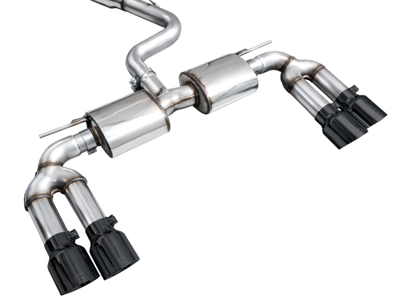 AWE Tuning 22-24 Audi 8Y S3 Touring Edition Exhaust - Diamond Black Tips - 3015-43897