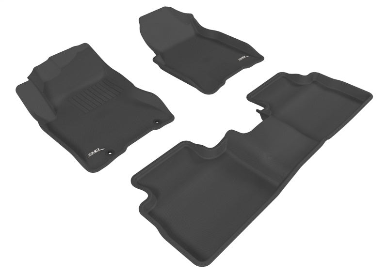 3D MAXpider 08-13 Nissan Rogue Kagu Black Full Set - L1NS02901509