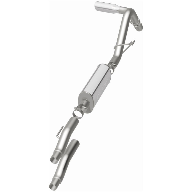 MagnaFlow 11 Ford F-150 3.7L/5.0L/6.2L SS Catback Exhaust Single Rear Side Exit w/ 4in SS Tips - 15000