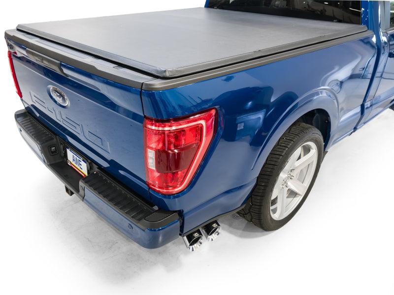 AWE Tuning 21-25 Ford F150 (14th Gen Reg Cab) Cat-Back Exhaust - 4.5in Dual Side Exit Chrome Tips - 3015-32145