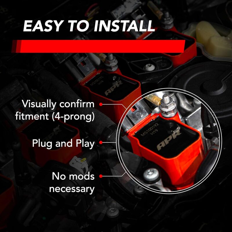 APR EA888.3/EA888.4/EA839/EA825 (MQB/MLB) 2.0T/2.9T/3.0T/4.0T Ignition Coil - Red - MS100192