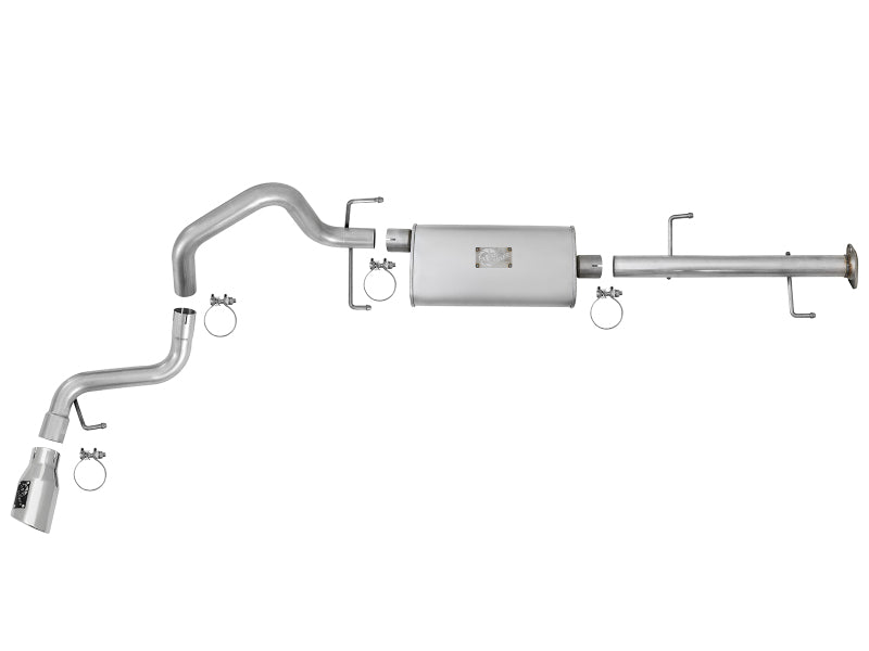 aFe Scorpion 2-1/2in Alum Steel Cat-Back Exhaust w/ Polished Tips 07-17 Toyota FJ Cruiser V6 4.0L - 49-06039-P