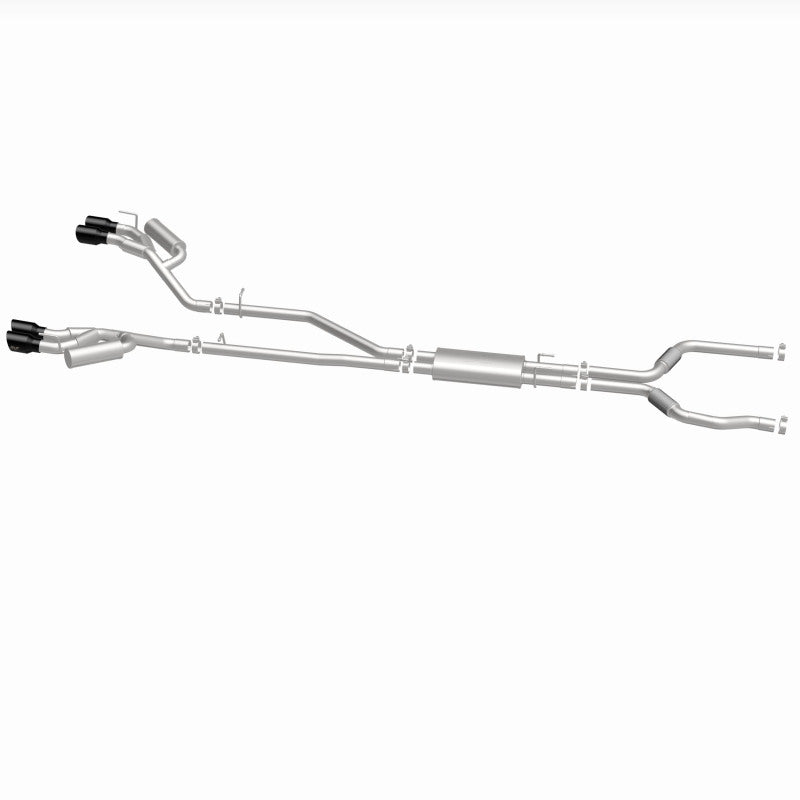 MagnaFlow 20-21 Ford Explorer 3.0L V6 Dual Exit Quad Black Chrome Tip Street Series Cat-Back Exhaust - 19515