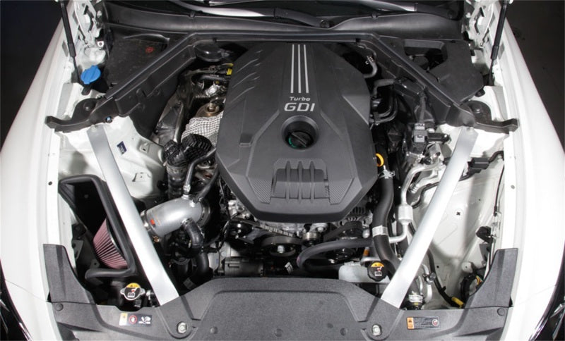 K&N 2018 Kia Stinger L4-2.0L F/I Silver Typhoon Short Ram Intake - 69-5320TS