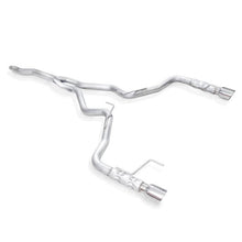 Load image into Gallery viewer, Stainless Works 2015-16 Mustang 2-1/2in Catback Retro Chambered Mufflers Factory Connection - M15ECB