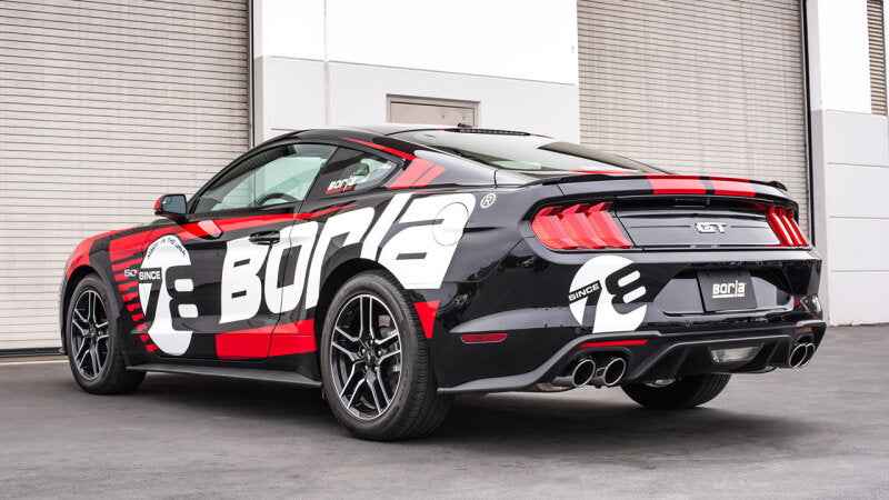Borla 2018 Ford Mustang GT 5.0L AT/MT 2.5in S-Type Exhaust w/ Valves (Rear Section Only) - 11951