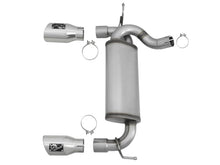 Load image into Gallery viewer, aFe Rebel Series 2.5in 409 SS Axle-Back Exhaust w/Polished Tips 07+ Jeep Wrangler (JK) V6 3.6L/3.8L - 49-48061-P