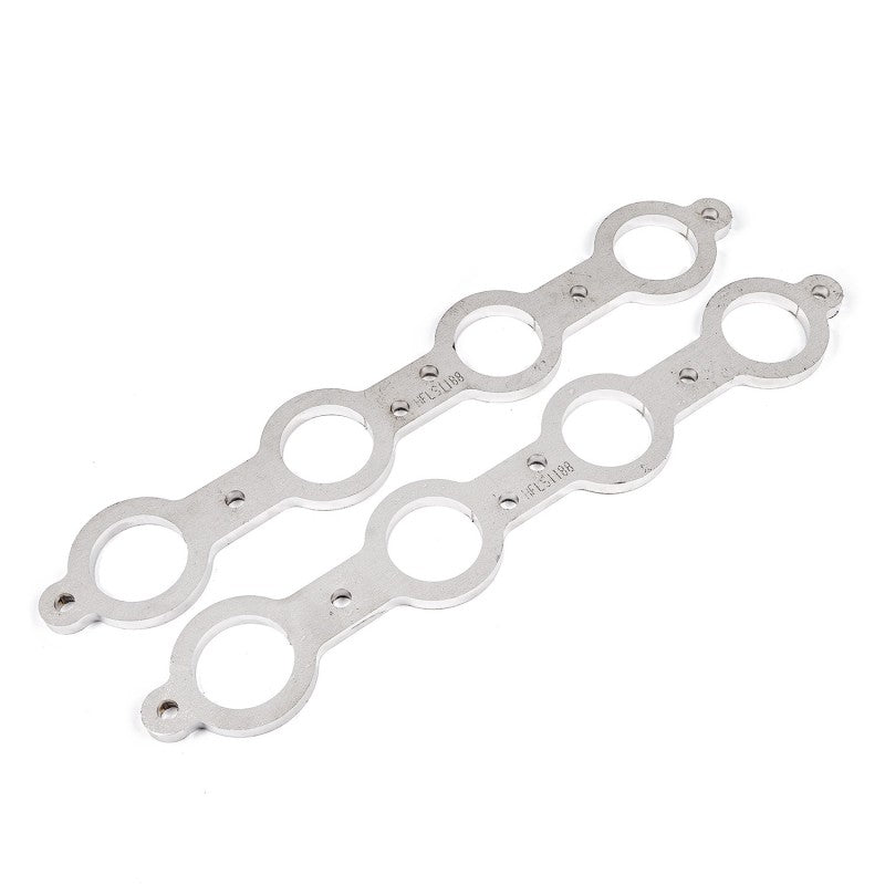 Stainless Works Chevrolet LS1/LS6 Round Port Header 304SS Exhaust Flanges 2in Primaries - HFLS1200