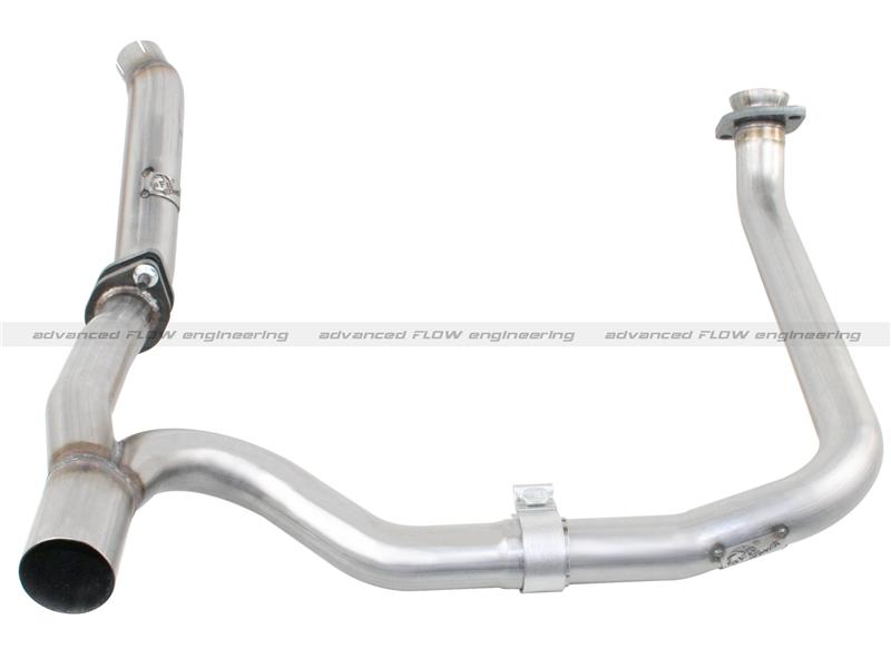 aFe Scorpion 2-1/2in Alum Steel Axle-Back Exhaust w/Polished Tip 07-18 Jeep Wrangler JK V6-3.6/3.8L - 49-08047-P