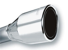 Load image into Gallery viewer, Borla 2.5in Inlet 4.5in Round Rolled Angle Cut Phantom X 7.75in Long Embossed Universal Exhaust Tips - 20247