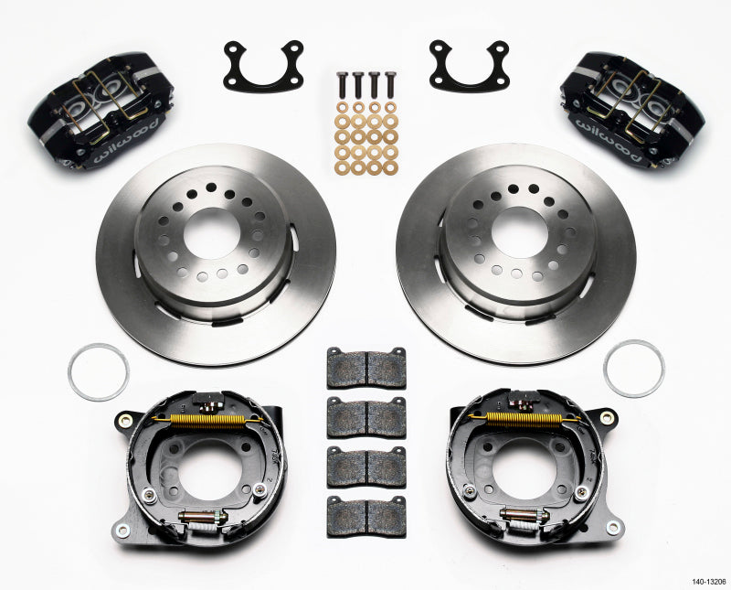 Wilwood Dynapro Dust-Boot P/S Park Brake Kit Small Ford 2.50in Offset - 140-13206