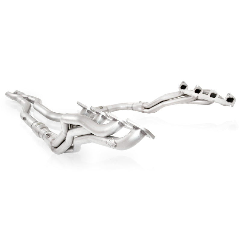 Stainless Works 2010-14 Ford F-150 Raptor 1-7/8in Primaries 3in High-Flow Cats X-Pipe - FTR11HCATSC
