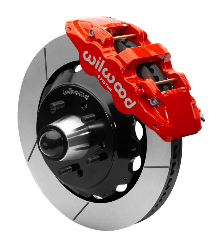 Wilwood 88-98 Chevy C1500 AERO6 Brake Kit - 14in Slotted Rotor - Red - 140-15951-R