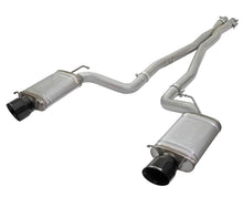Load image into Gallery viewer, aFe Mach Force-Xp 3in CB Stainless Steel Dual Exhaust System w/ Black Tips 09-15 Cadillac CTS-V - 49-34063-B