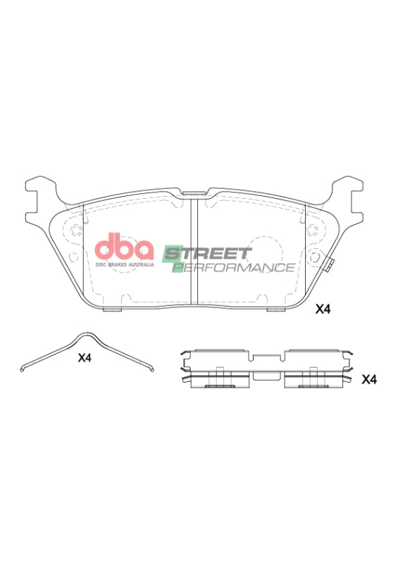DBA 19-22 Ram 1500 (New Body Style) SP Performance Rear Brake Pads - DB15196SP