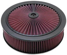 Load image into Gallery viewer, K&amp;N X-Stream Top Filter Black 14 inch OD 5.125 inch Neck Flange 5.875 inch H - 66-3020