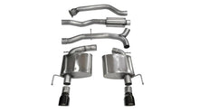 Load image into Gallery viewer, Corsa 2013-2019 Cadillac ATS Sedan 2.0L A/T Black Sport Dual Rear Cat-Back Exhaust - 14888BLK