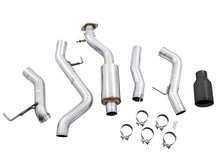 Load image into Gallery viewer, AWE Tuning 2021+ Ford Bronco 0FG Single Rear Exit Exhaust w/Diamond Black Tip &amp; Bash Guard - 3015-23789