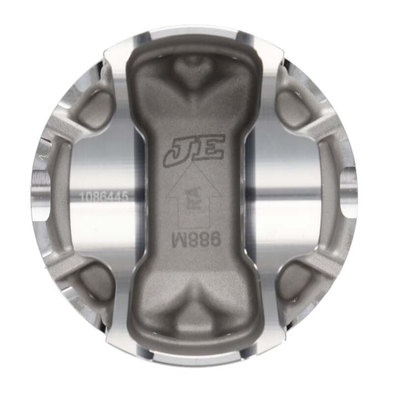 JE Pistons Nissan VR30DDTT 86mm Bore 10.2:1 CR -3cc Dish - Set of 6 - 346348