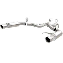 Load image into Gallery viewer, MagnaFlow Axle Back, SS, 3in, Competition, Dual Split Polished 4.5in Tip 2015 Ford Mustang GT V8 5.0 - 19103