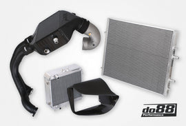 do88 15-20 BMW M3/M4 (F8X) BigPack Intercooler Kit w/Intercooler + Pipes + Radiators - BIG-250-WC-SS