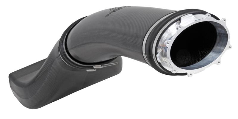 K&N Universal NHRA Pro Stock Custom Racing Carbon Fiber Intake Tubes w/ Billet Throttle Body Adapter - 100-8522