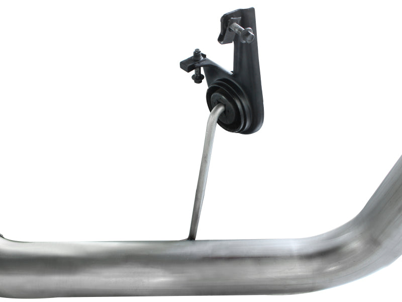 aFe MACHForce XP Exhaust 3in SS Dual Side Exit CB w/ Black Tips 11-14 Ford F150 EcoBoost V6-3.5L TT - 49-43056-B