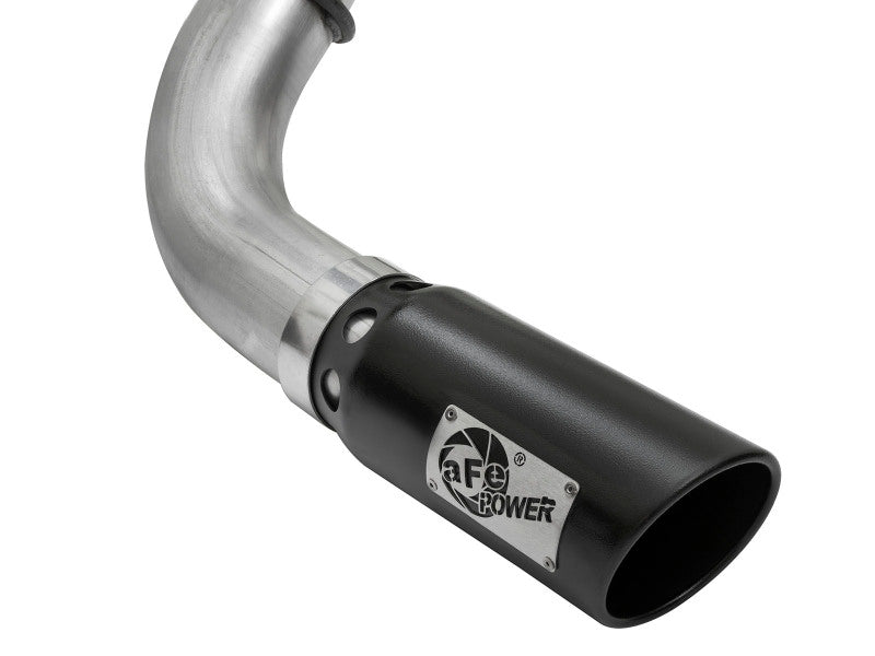 aFe LARGE Bore HD DPF-Back SS Exhaust w/ Black Tip 2016 Nissan Titan XD V8-5.0L (td) - 49-46113-B