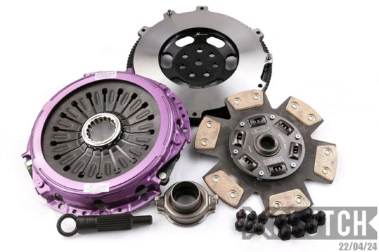 XClutch 1997 Mitsubishi Lancer EVO IV 2.0L Stage 2R Extra HD Sprung Ceramic Clutch Kit - XKMI24522-1R