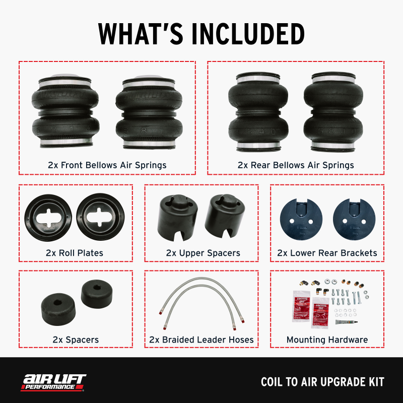 Air Lift 20-24 Toyota GR Supra / 19-24 BMW Z4 (G29) Coil to Air Upgrade Kit - 83012