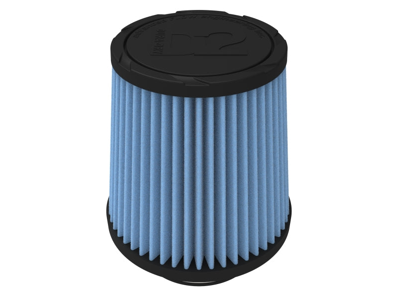 aFe POWER Universal Clamp-On Air Filter w/ D2 Dura-Dry Media - 3-1/2in F x 6in B x 4-3/4in T x 6in H - 21-35010V