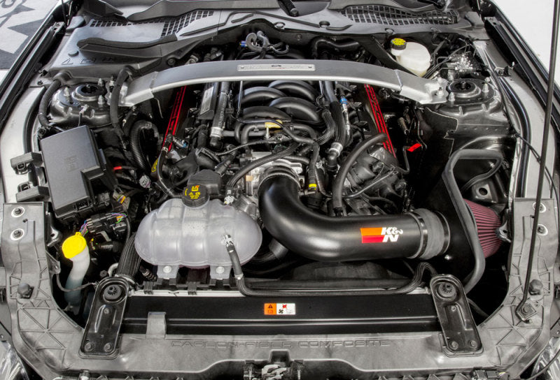 K&N 2016-2017 Ford Mustang Shelby 5.2L V8 Typhoon Cold Air Intake System - 69-3538TTK