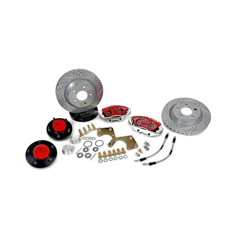 Baer Brakes 79-93 Ford Mustang w/ OE V8 Spindles Only 13in Classic Series Front Brake Kit - Red - 4261609R