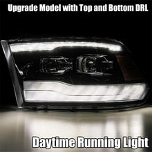 Load image into Gallery viewer, AlphaRex 09-18 Dodge Ram 1500HD PRO-Series Projector Headlights Plank Style Chrome w/Seq Signal/DRL - 880598