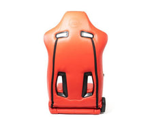 Load image into Gallery viewer, NRG Reclinable Sport Seats (Pair) The Arrow Red Vinyl w/ Pressed NRG Logo w/ Red Stitch - RSC-810RD L/R