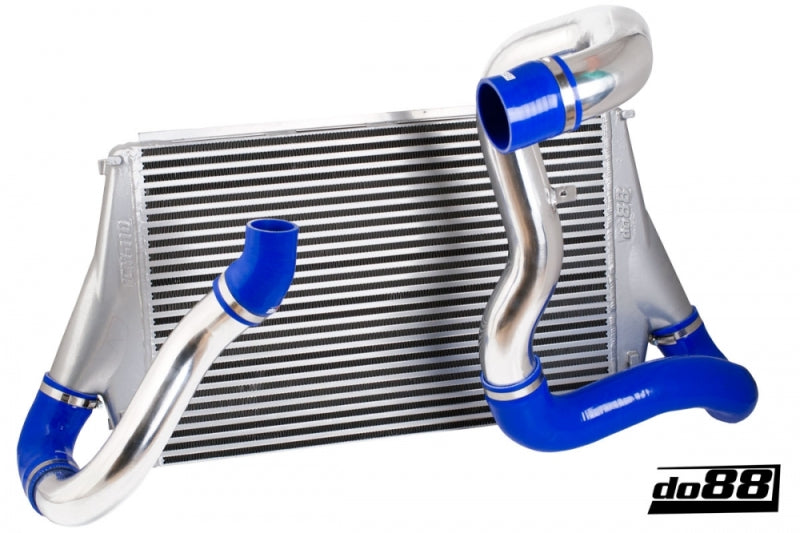 do88 06-11 SAAB 9-3 2.8T V6 Aero/Turbo X (B285) BigPack Intercooler Kit w/Blue Hoses - BIG-110-B