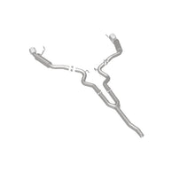 Load image into Gallery viewer, MagnaFlow Cat-Back 15-16 Ford Mustang 2.3L L4 Competition SS 3in Dual Split Rear 4.5in Black Tips - 19256