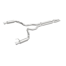 Load image into Gallery viewer, MagnaFlow Cat Back, SS, 3in, Competition, Dual Split Polished 4.5in Tips 2015 Ford Mustang GT V8 5.0 - 19101