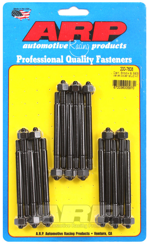 ARP Dart Brodix & B&B valve cover stud kit - 200-7608